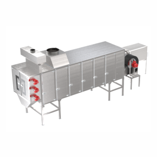 Horizontal roaster system for nuts and seeds