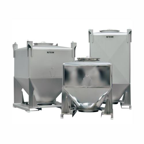 Intermediate bulk containers for powder and materials handling