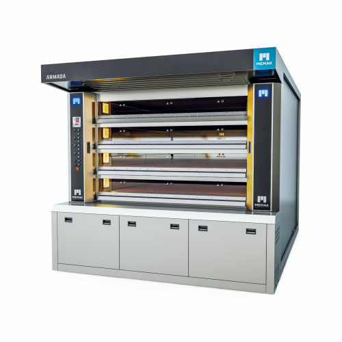 Steam pipe oven for industrial bakeries