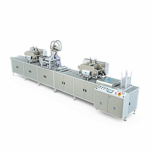 Chocolate moulding line for center-filled chocolates