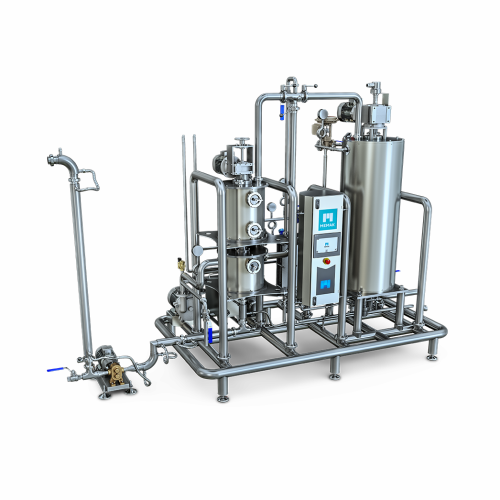Continuous cooking unit with vacuum for candy production