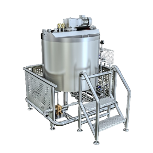 Industrial storage tank for chocolate ingredients
