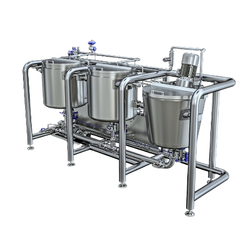 Whipping agent solution station for egg solutions