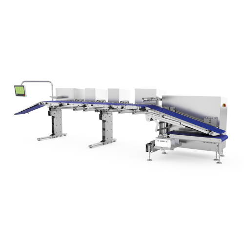 Belt loaders for automated food packaging
