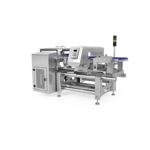 Industrial metal detector for packaging lines