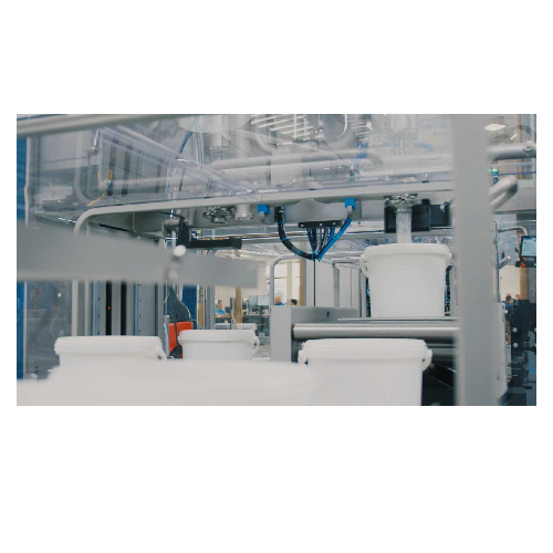 Oil and fat filling system for industrial use