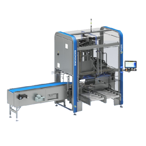 Touch-free layer packaging for bakery products
