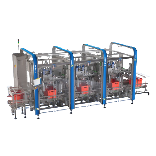 High-speed bag placing system for e-commerce fulfillment centers