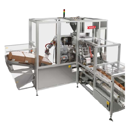 Pick & place robot for packing tubes in boxes