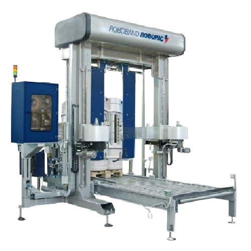 Automatic horizontal banding system for label application