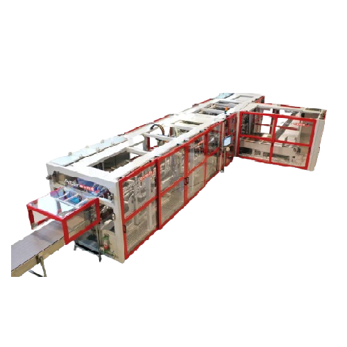 High-speed wrap-around case packer for beverage industry