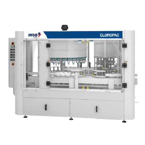 Gravimetric filling and capping system for chlorine solutions