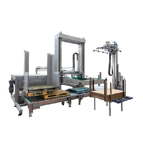 90-degree infeed palletizer