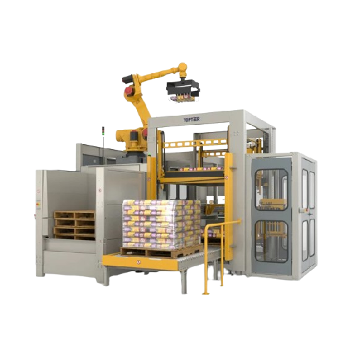 Hybrid palletizer for bagged products