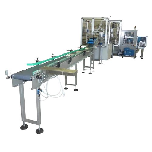 Automatic case packer for soft pillow bags