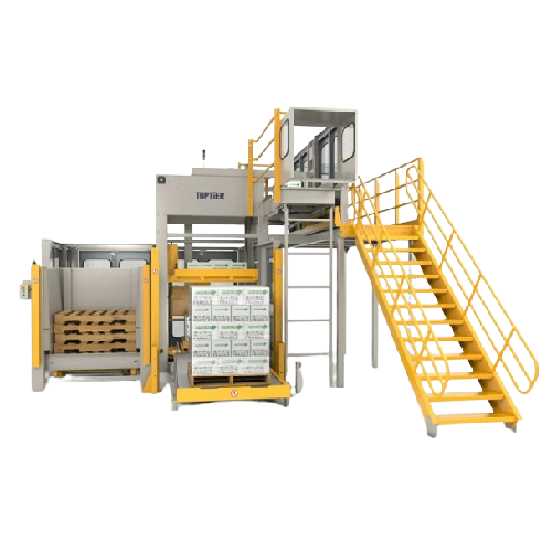 High infeed palletizer for varied product types
