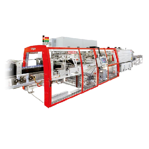 Shrink wrap packer for beverage and food industries