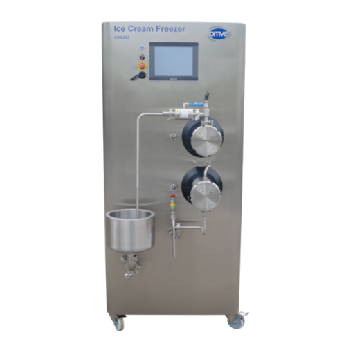 Continuous ice cream freezer for r&d