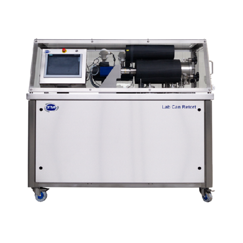 Lab can retort for precise temperature and pressure control