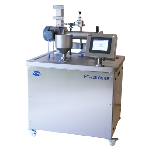 Small-scale scraped surface heat exchanger for high-viscosity products