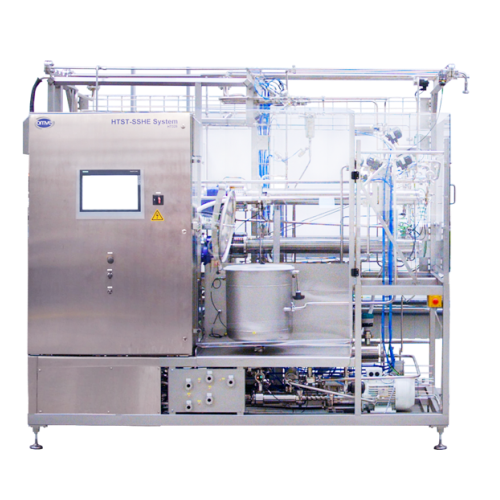 Pilot system for high-viscosity product processing
