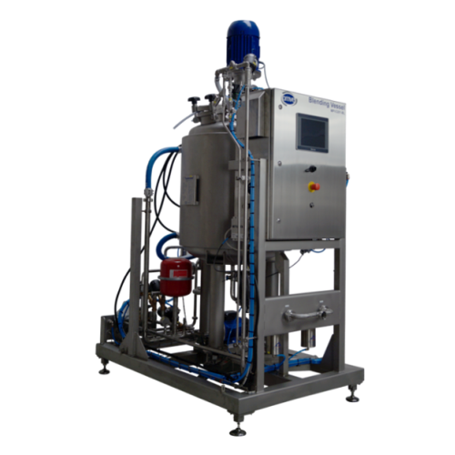 Advanced closed blending vessels for liquid food products