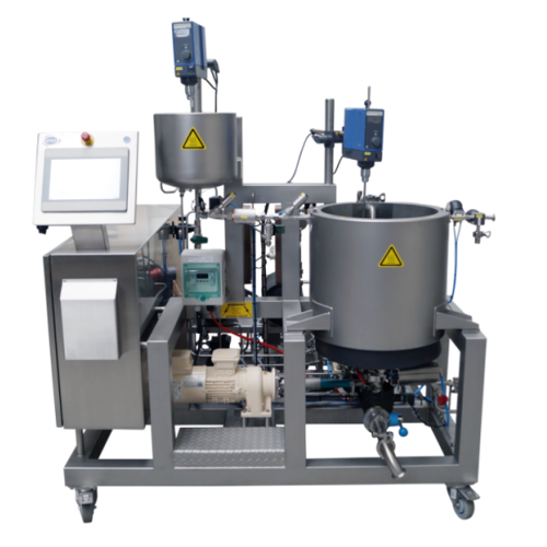 Atmospheric blending vessel for r&d activities