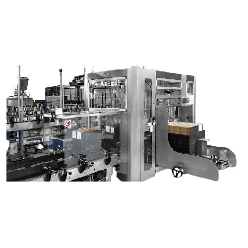 Automated packaging line for bottling industry