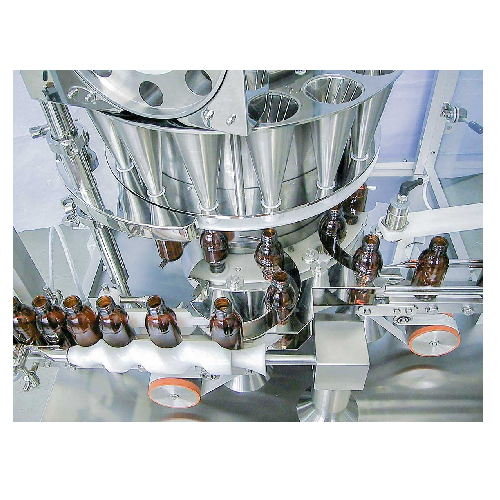 Vacuum pressure macro dosing system for dry syrups