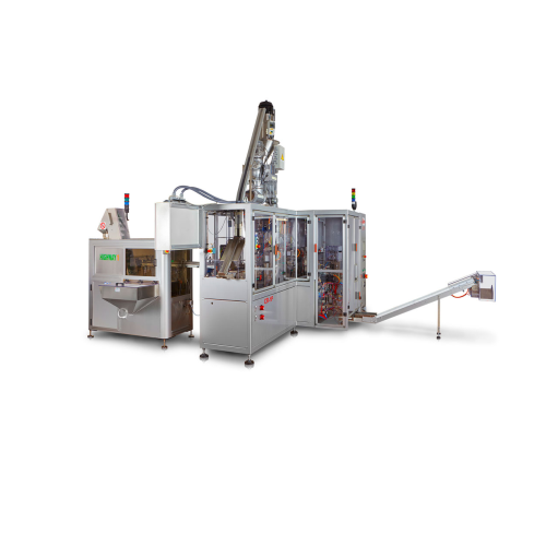 Capsule filling system with in-line weight control