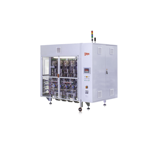 Capsule packaging system for individual gusseted bags