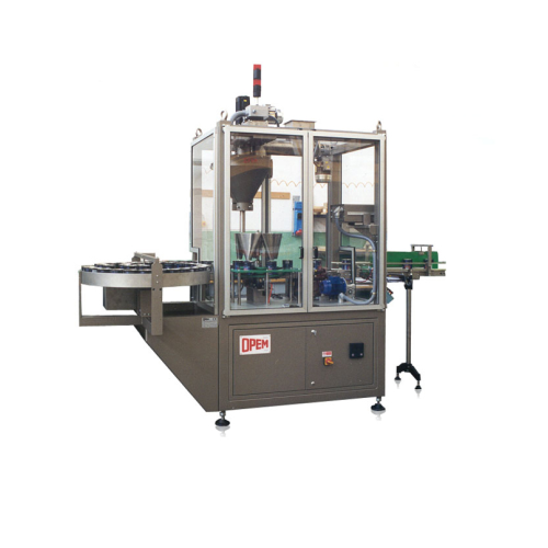 Coffee bean and ground coffee filling system