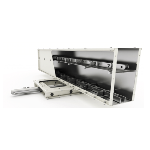 Chain conveyors for long-distance bulk material transport