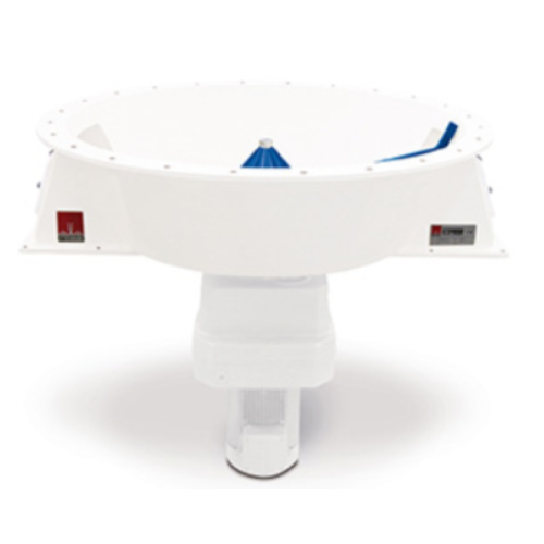 Rotary dischargers for powders and granules