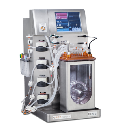 Vertical-wheel bioreactor for cell therapy applications