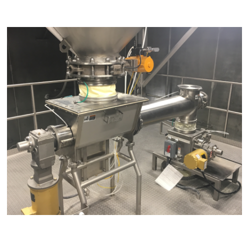 Mechanical conveyors for powder transport