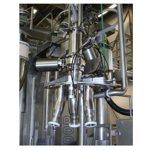 Powder sampler systems for food and dairy plants