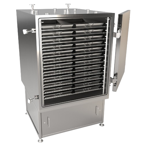 Vacuum tray dryer for pharmaceutical applications