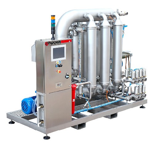 Crossflow filter for wine and grape juice