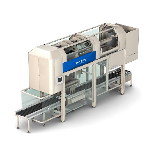 High-speed baguette case filling station