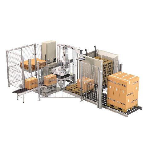 Automated palletizing solution for packaging lines