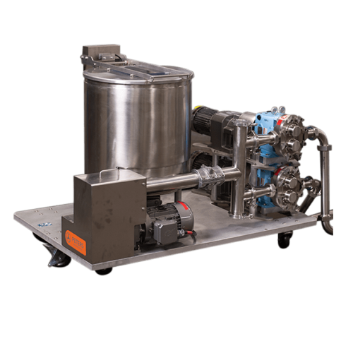 Cream delivery solution for sandwiching lines