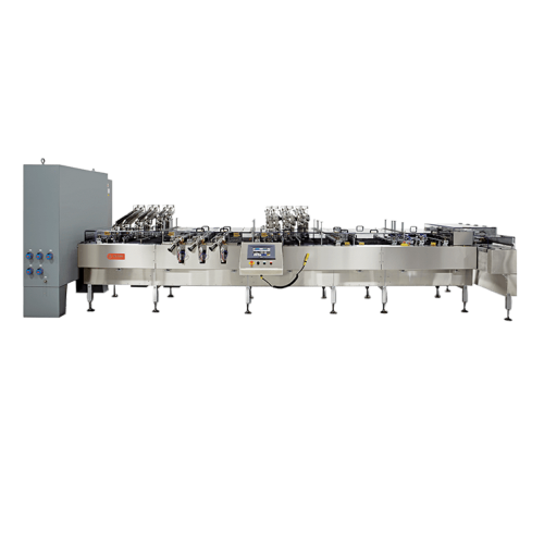 High-speed sandwiching machine for bakery production