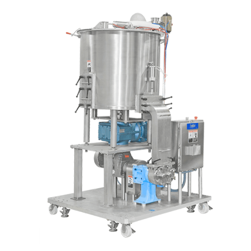 Slurry mixer for cake batters and premix ingredients
