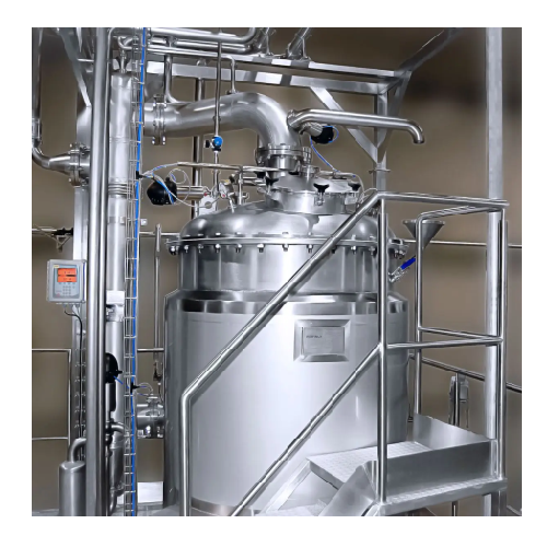 Inline processing system for food and beverage production