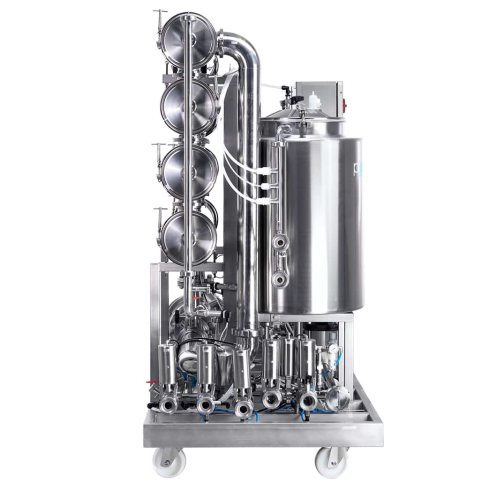 Tangential filtration system for wine production