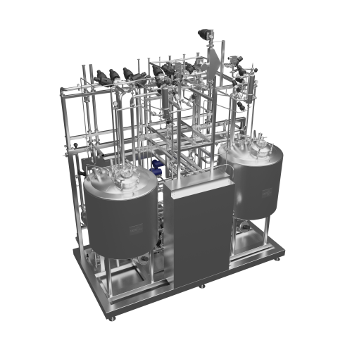 Cleaning and sterilization in place for hygienic control
