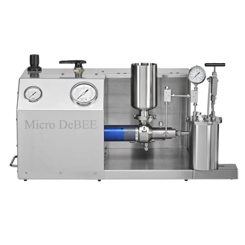 Laboratory homogenizer for nanoemulsions and dispersions