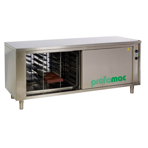 Heating cabinets for chocolate processing
