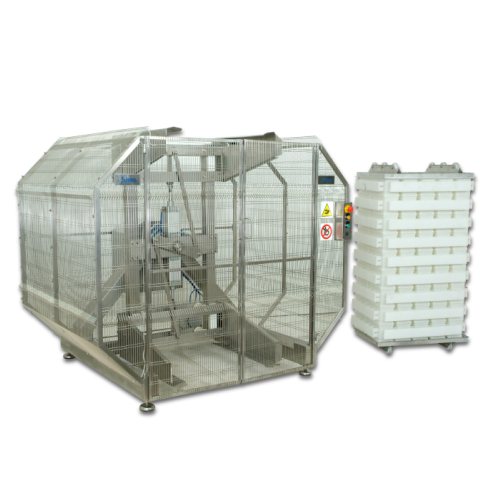 Stacked block mold tipping solution